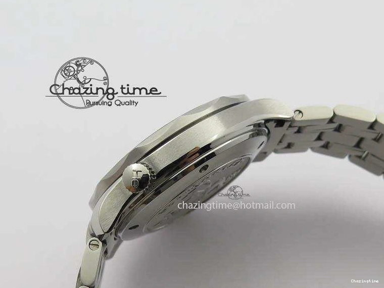 0226 WaterResistant Seamaster 300M SS MK 1:1 Best Edition Blue Dial Blue Ceramic Bezel On SS Bracelet A 8175